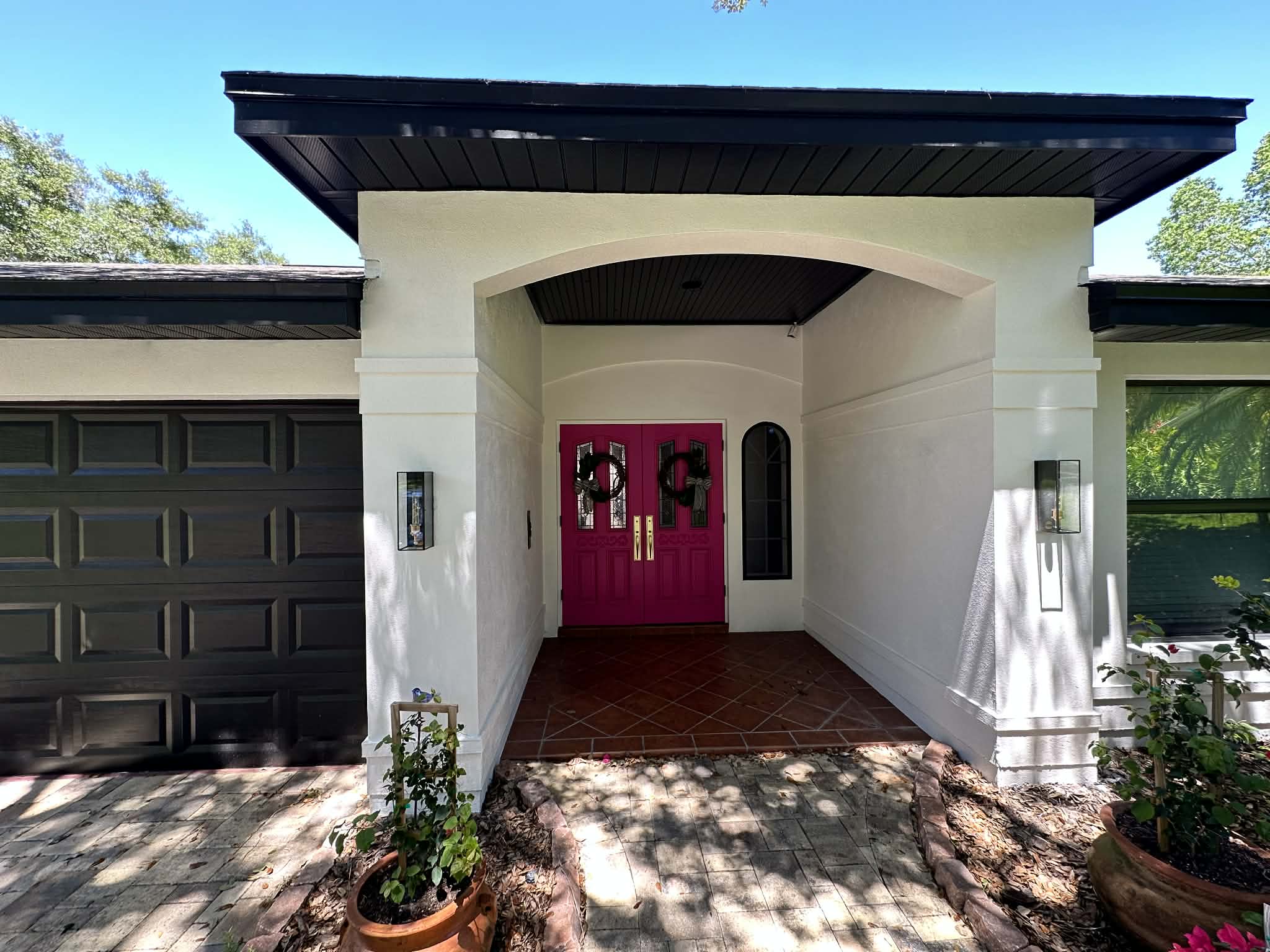 House exterior after painting